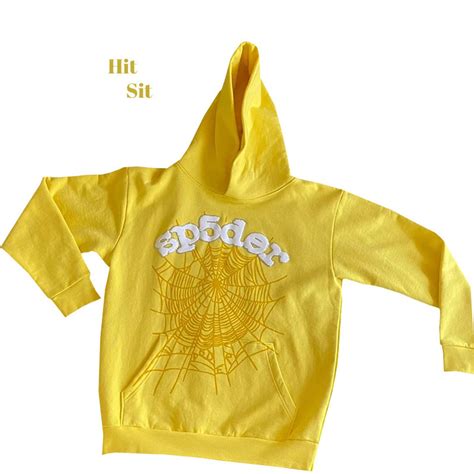 Spider Worldwide Yellow Hoodie/spider 555 Hoodie - Etsy