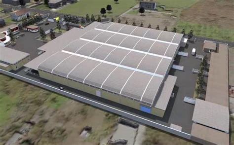 3D Animated Rendering of an industrial warehouse and offices - ARPA ...