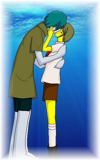 SpongebobXSquidward Kiss by nekotheyaoi on DeviantArt