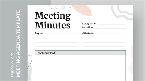 Meeting Minutes with Action Items Free Google Docs Template - gdoc.io