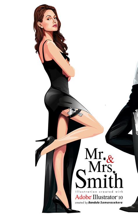 Mr & Mrs Smith - Film Poster - with Adobe Illustrator on Behance