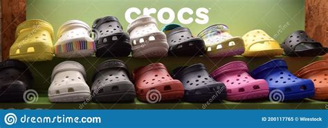 Photo of Bright Colorful Rows of CROC Shoes Editorial Image - Image of ...