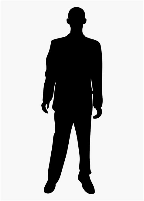 Silhouette Person Royalty-free - Man Standing Silhouette Png, Transparent Png - kindpng