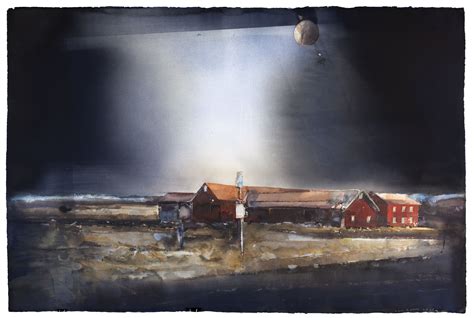 Lars Lerin - Swedish moody water colours | Akvarelltekniker, Akvareller, Landskapsmålningar