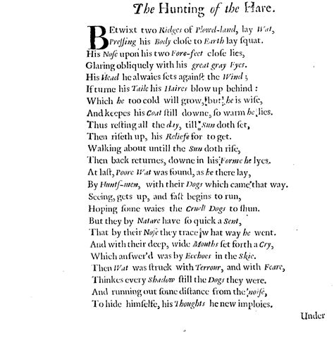 Archival Sources for ENGD18: Margaret Cavendish - The Hunting of the Hare