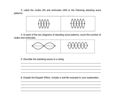 Solved 3. Label the nodes (N) and antinodes (AN) in the | Chegg.com