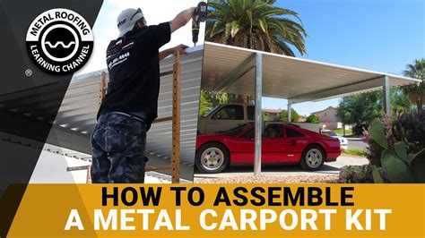 Metal Carport Kit DIY Installation Instructions: Post Layout, Footings, Purlins, And Steel ...