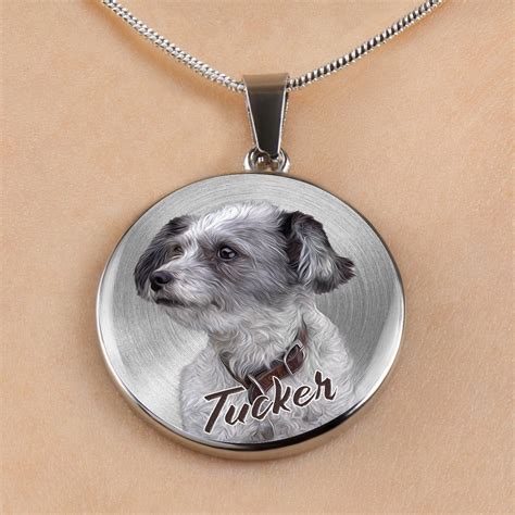 Personalized Pet Jewelry Pet Photo Necklace Dog Mom Jewelry | Etsy