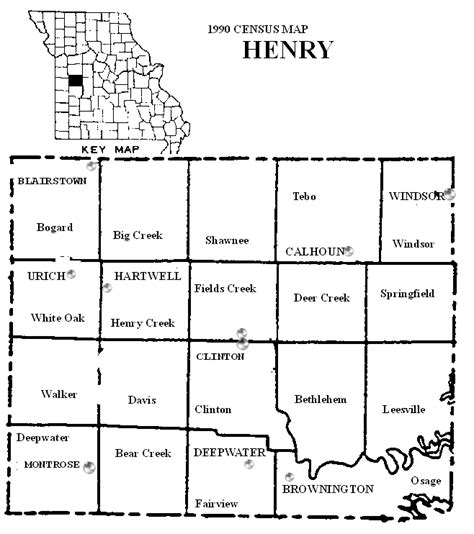 Henry County, Missouri: Maps and Gazetteers