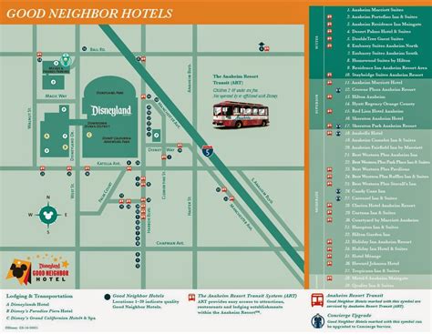 Fairytales and Fitness: Disneyland Good Neighbor Hotel Map