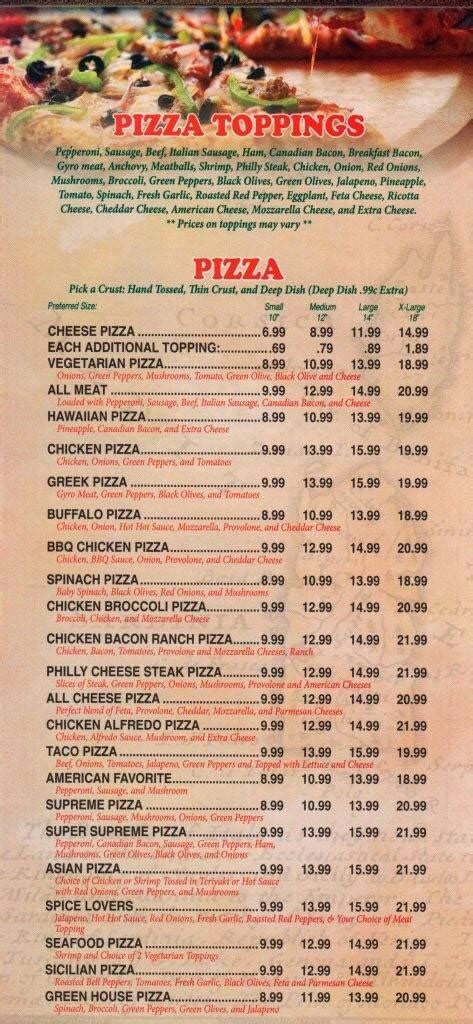 Pizza Planet Menu, Menu for Pizza Planet, Inner City Northside ...