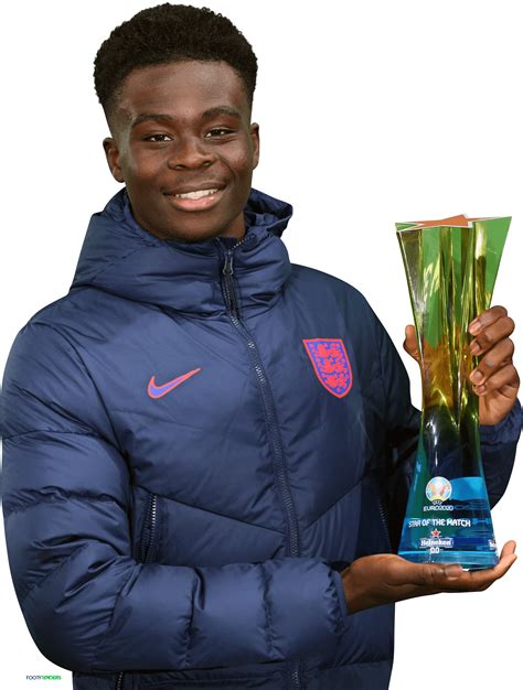 Bukayo Saka England football render - FootyRenders