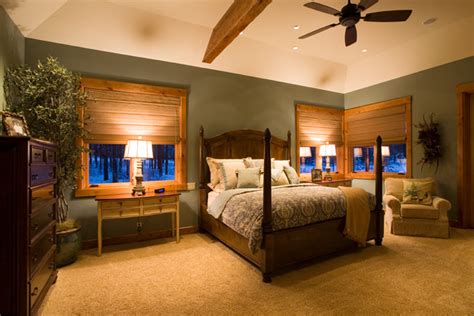 Steve Bennett Builders: Interior photo - master bedroom of new luxury custom home in Bend ...