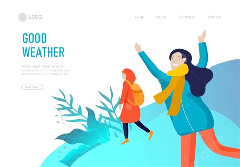 Landing Page Template For Weather Forecast Banner Template Download on Pngtree