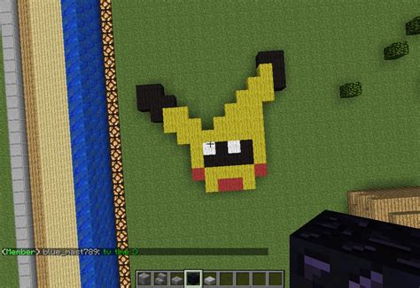 Pichu Pixel Art (Head) Minecraft Map