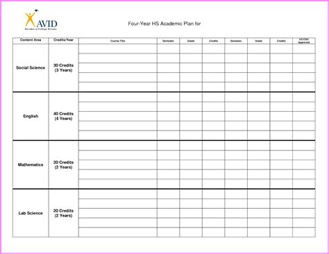 Semester Planner Template