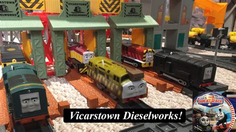 Thomas and Friends Sodor Landmark-Trackmaster Vicarstown Dieselworks! - YouTube