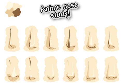 Anime nose study by PinkFireFly on DeviantArt