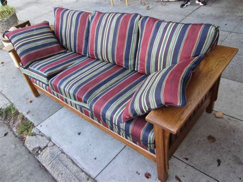 UHURU FURNITURE & COLLECTIBLES: SOLD Bold Mission Style Sofa - $95