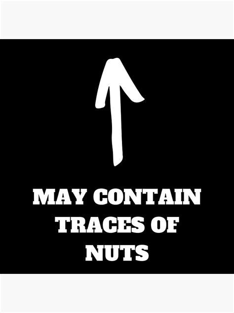 "Beard may contain traces of nuts" Sticker by Lolidrop | Redbubble