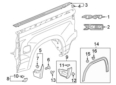 GMC Sierra 1500 Side Body Trim Protector - 84621836 | GM Parts ...