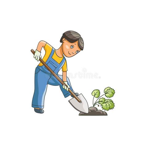 Children Digging Hole Stock Illustrations – 63 Children Digging Hole ...