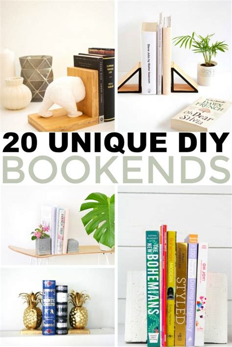 20 Unique DIY Bookends - Frugal Mom Eh!