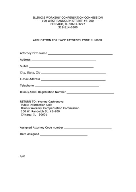 Fillable Illinois Workers Compensation Forms printable pdf download