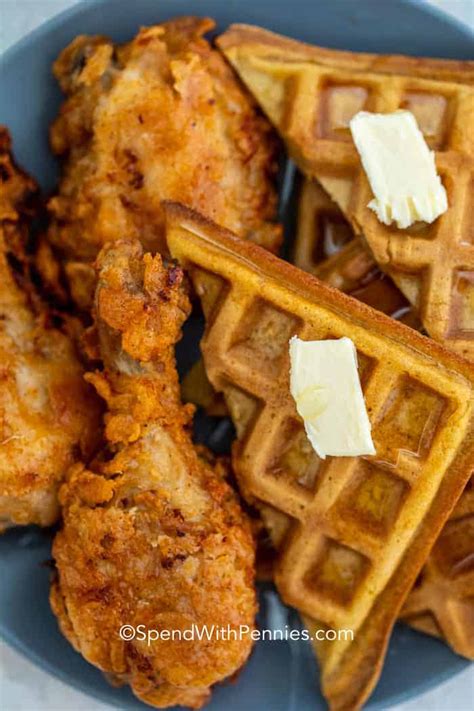 Fried Chicken and Waffles {Southern Classic} - Spend With Pennies