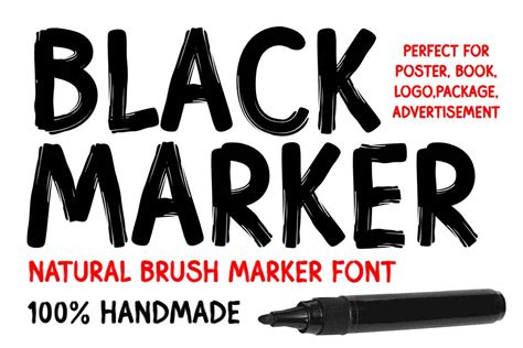 Black Marker Font - Dfonts