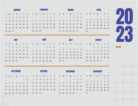 Google Docs Calendar Template 2023 - Customize and Print