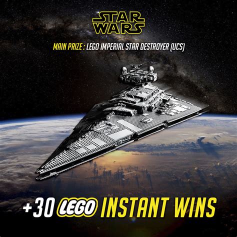 Lego Imperial Star Destroyer (Instant Win Main Prize) + 30 Instant Wins - Paragon Competitions