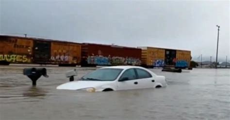 Flooding, heavy snow hit storm-exhausted California - CBS News