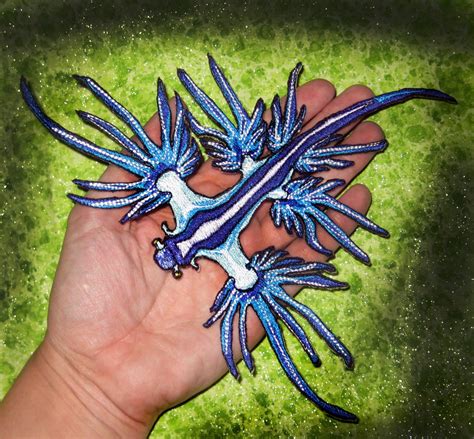 HUGE Blue Dragon Sea Slug Nudibranch Glaucus atlanticus Iron | Etsy