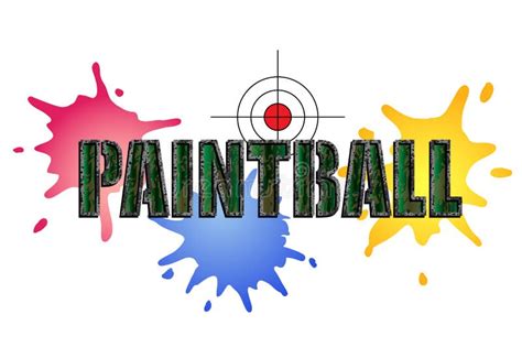 Paintball Birthday Invitation Stock Vector - Illustration of background ...