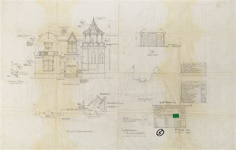 Sold Price: Mansion elevation for The Munsters and floor plan from ...