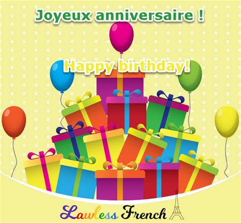 Joyeux anniversaire - Lawless French Expression - Happy Birthday in French