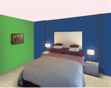 Green Two Colour Combination For Bedroom Walls And Living Room ...