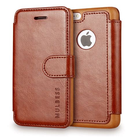 Amazon.com: iPhone 5c Case Wallet,Mulbess [Layered Dandy][Vintage Series][Coffee Brown] - [Ultra ...