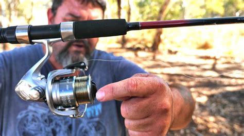 My new $20 fishing rod and how to set up a fishing rod and reel - YouTube