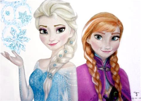 Elsa And Anna Frozen Drawings Images & Pictures - Becuo