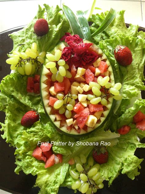 Cooking With Shobana : WATERMELON FRUIT PLATTER