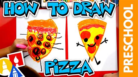 How to draw pizza preschool art for kids hub – Artofit