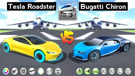 3D Driving Class 2022 - Tesla Roadster vs Bugatti Chiron. Who is Best ...