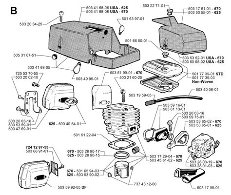 Jonsered Chainsaw Parts Diagram