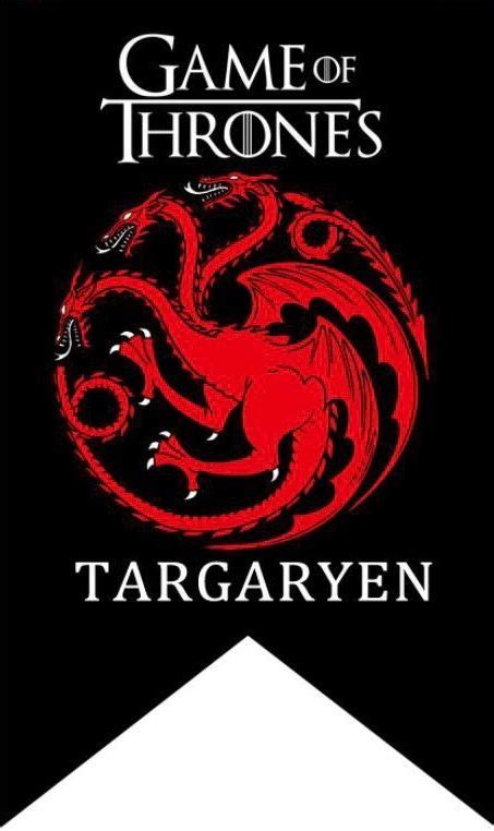 House Targaryen Banner | House targaryen, Targaryen, Banner