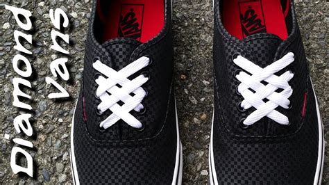 ♦♦♦♦♦How to Diamond lace Vans♦♦♦♦♦ - YouTube