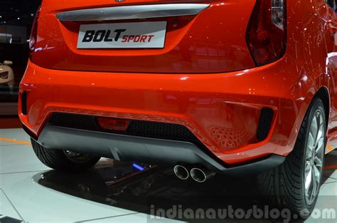 Tata Bolt Sport rear bumper at the 2015 Geneva Motor Show