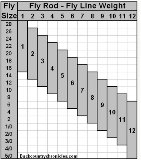 Fishing Rod Size Chart