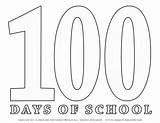Coloring Pages 100 Day Countdown sketch template